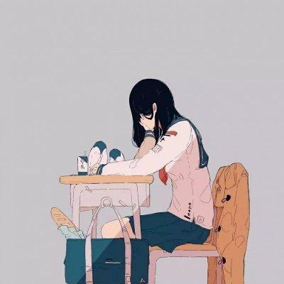 漫画头像 女生背影,描绘女生漫画头像中的青春故事